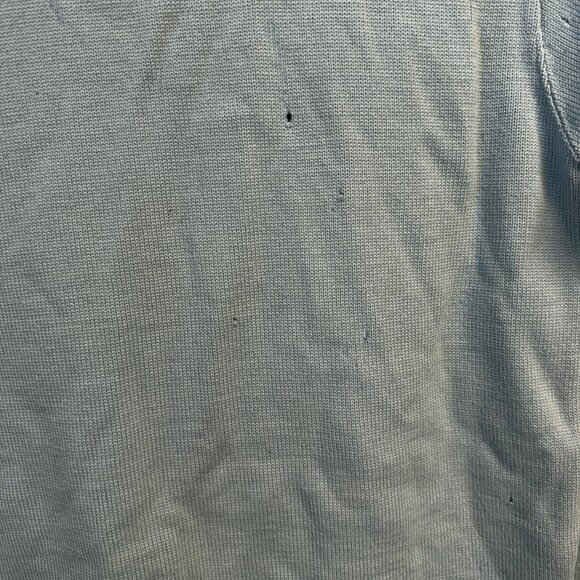 Vintage 50s Broadway Knit Sweater Adult Small 17.5x25.5 Blue - Picture 7 of 16